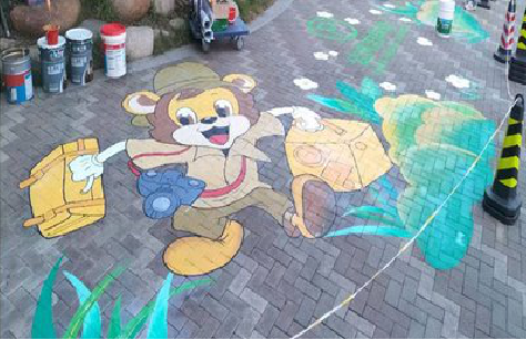 福安夏季画地面彩绘会遇到的问题