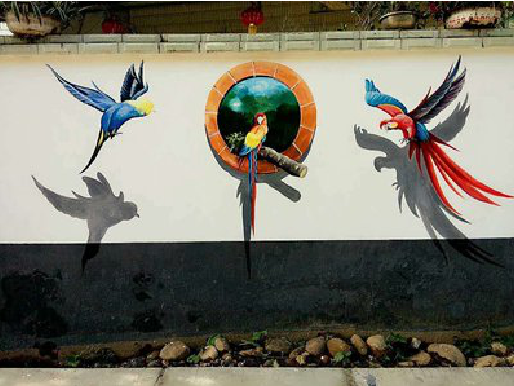 福安视觉错位-3D墙绘设计