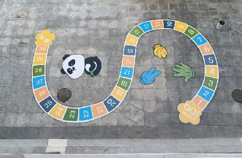 福安地面游戏彩绘