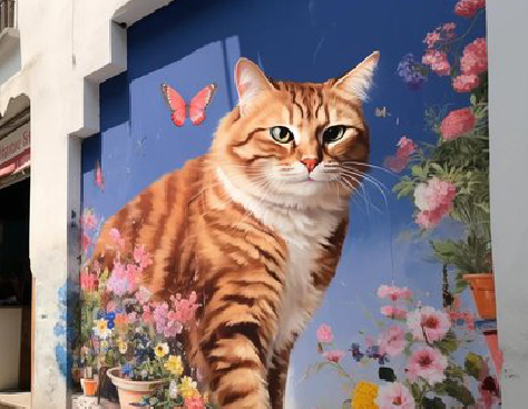 福安自己绘制有个性的手绘墙