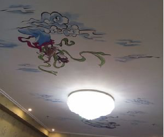 福安如何快速绘制天花板上的手绘墙？