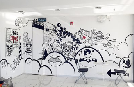 福安手绘墙并非传统涂鸦。